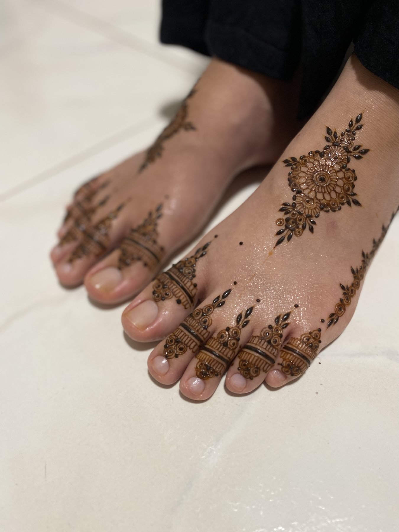 Feet Henna Detail 02, feet henna design by Al Hanah Artiste