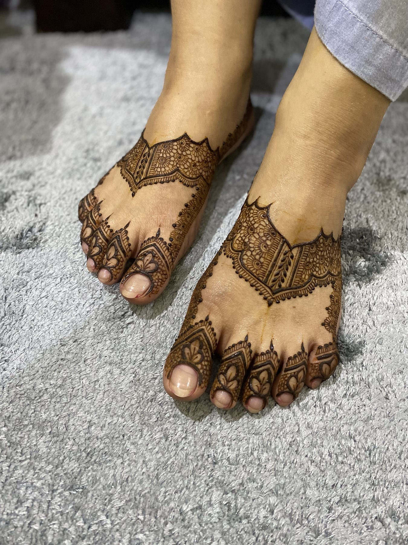 Feet Henna Detail 03, feet henna design by Al Hanah Artiste